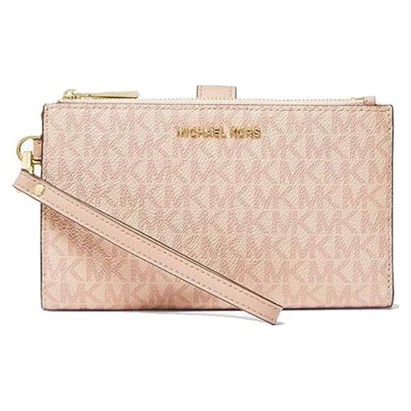Michael Kors Jet Set Travel Double-Zip Smartphone Wristlet Wallet - Picture 1 of 5